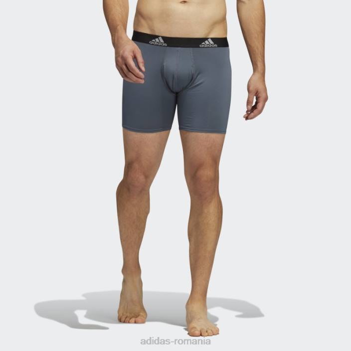 Adidas boxer gri de performanta 3 perechi bărbați gri 2JBN21923