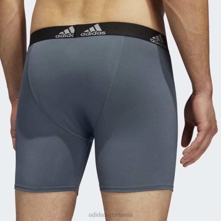 Adidas boxer gri de performanta 3 perechi bărbați gri 2JBN21923