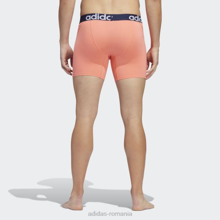 Adidas slip boxer trefoil 2 perechi coral bărbați coral/noapte indigo/alb 2JBN21925