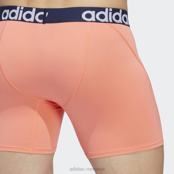 Adidas slip boxer trefoil 2 perechi coral bărbați coral/noapte indigo/alb 2JBN21925