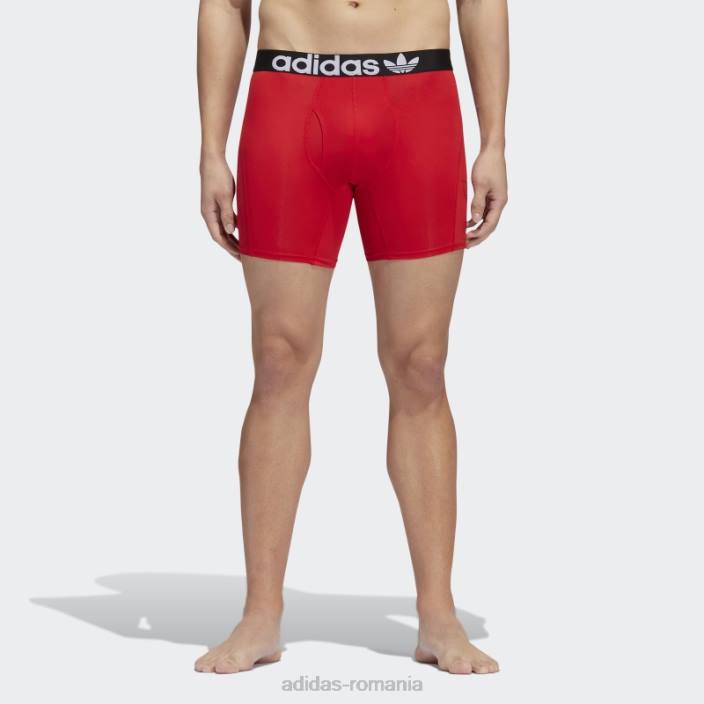 Adidas slip boxer trefoil 2 perechi stacojiu bărbați stacojiu/negru/onix 2JBN21919