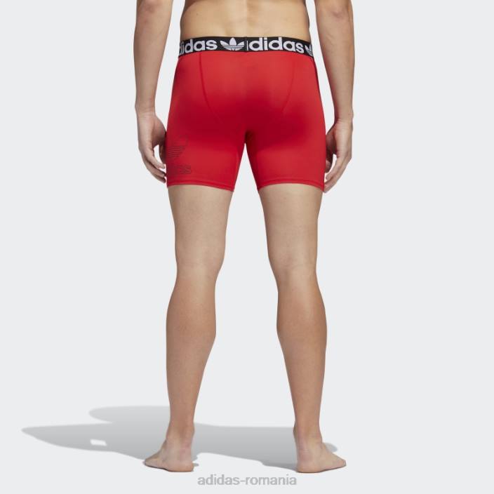 Adidas slip boxer trefoil 2 perechi stacojiu bărbați stacojiu/negru/onix 2JBN21919