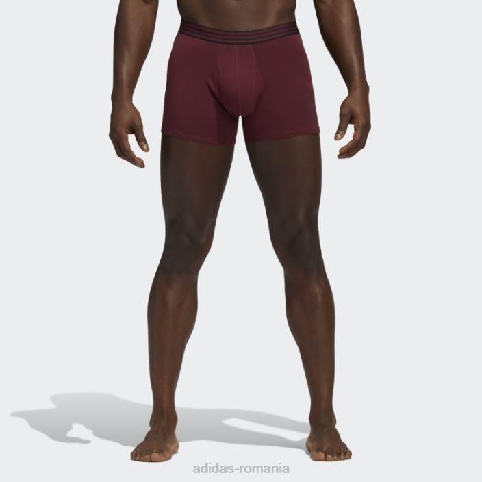 Adidas slip trunchi din bumbac nucleu 4 perechi visiniu bărbați Burgundia 2JBN21907