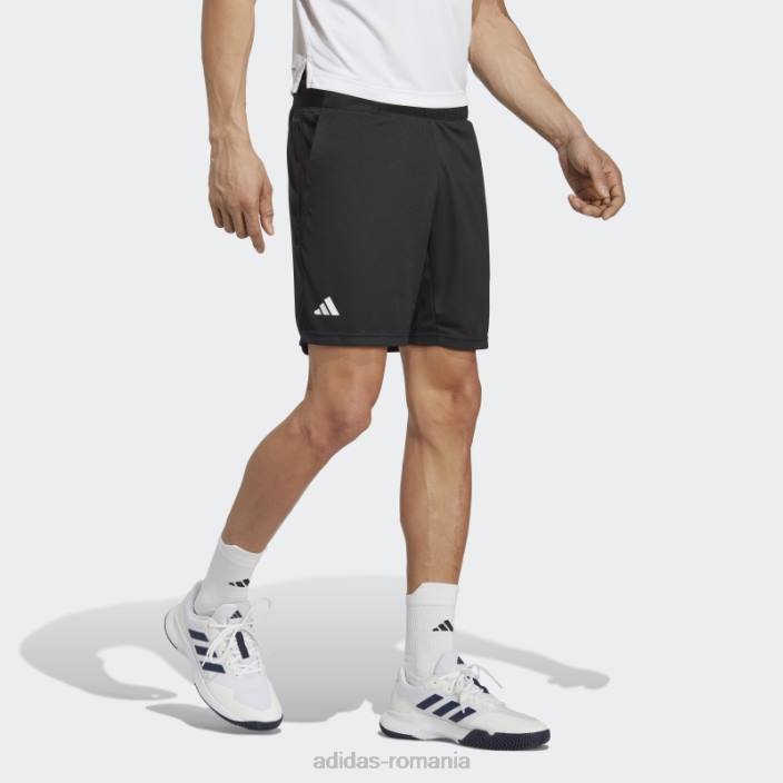 Adidas căldură neagră.pantaloni scurti de tenis din tricot bărbați negru 2JBN21101