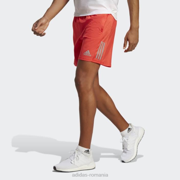 Adidas deține pantaloni scurți adidas roșii bărbați roșu/argintiu 2JBN21054