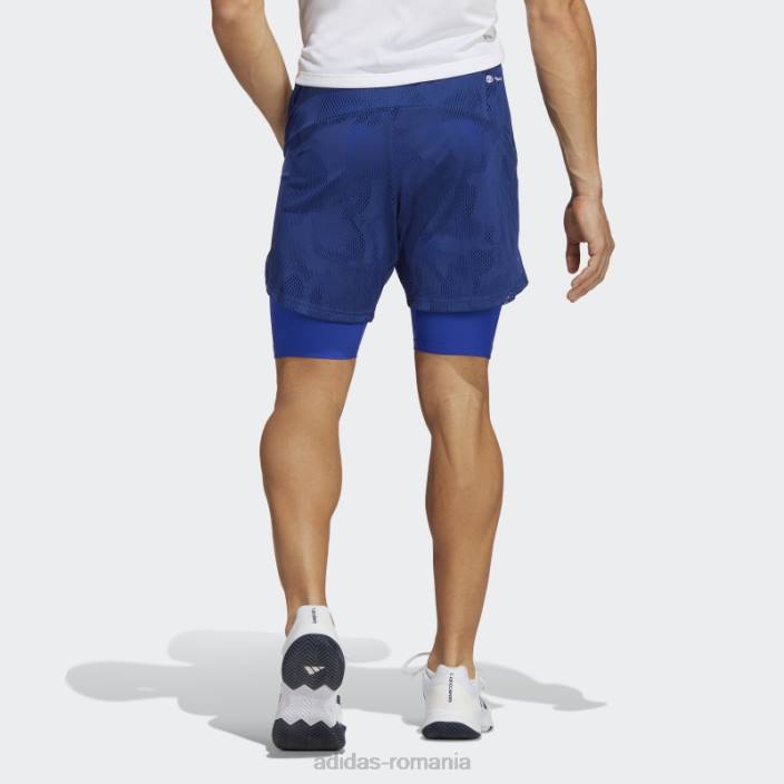 Adidas pantaloni scurți adidas victory blue melbourne tenis doi în unu de 7 inci bărbați albastru victorie 2JBN21087