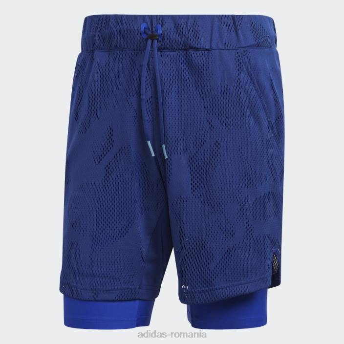 Adidas pantaloni scurți adidas victory blue melbourne tenis doi în unu de 7 inci bărbați albastru victorie 2JBN21087