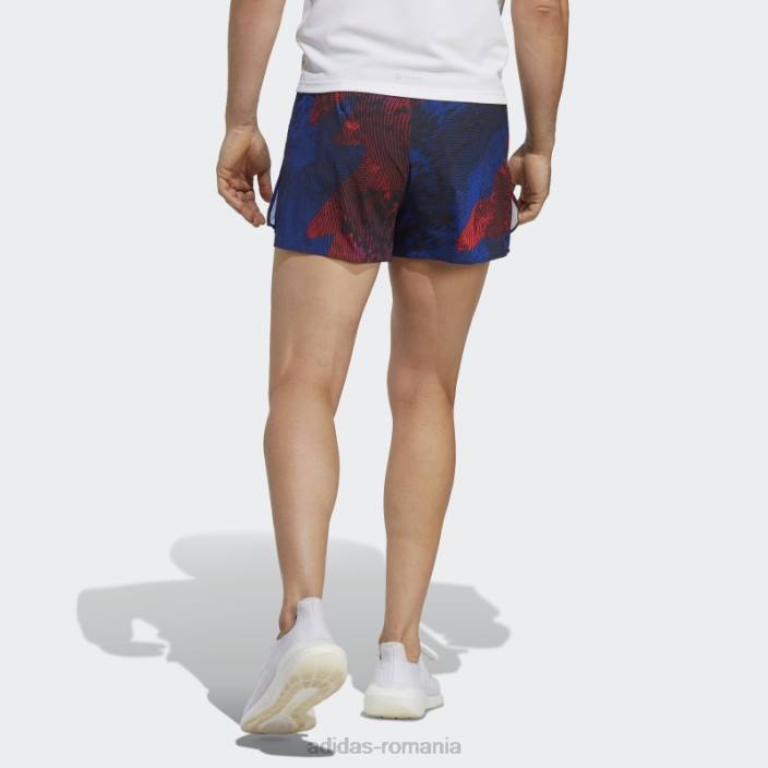 Adidas pantaloni scurți adizero split multicolor adidas bărbați multicolor/negru/rosu/albastru 2JBN21042