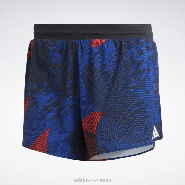 Adidas pantaloni scurți adizero split multicolor adidas bărbați multicolor/negru/rosu/albastru 2JBN21042