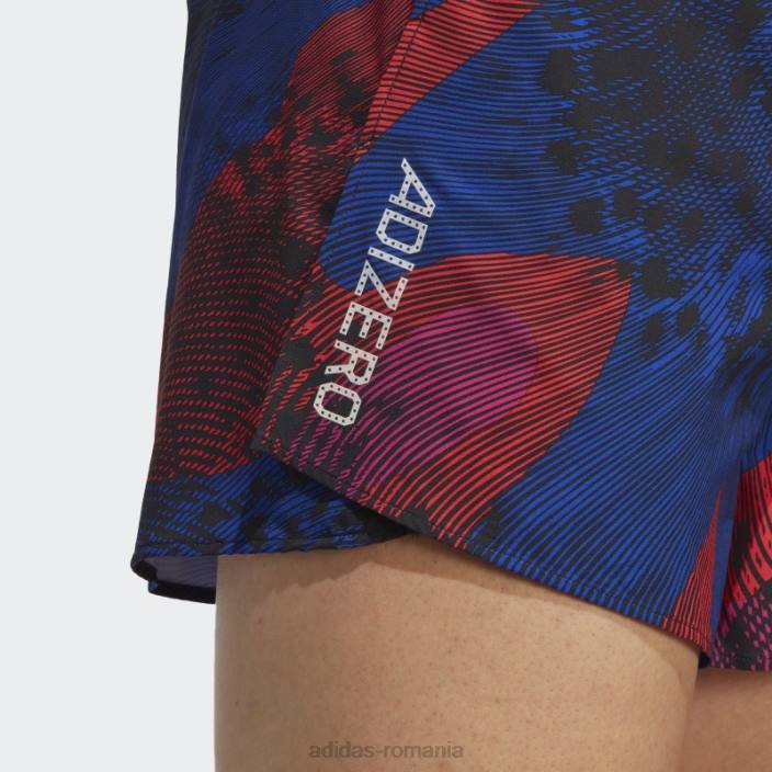 Adidas pantaloni scurți adizero split multicolor adidas bărbați multicolor/negru/rosu/albastru 2JBN21042