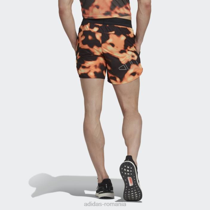 Adidas pantaloni scurți aop grafic multicolor run icons logo bărbați multicolor/galben/portocaliu/negru 2JBN21029