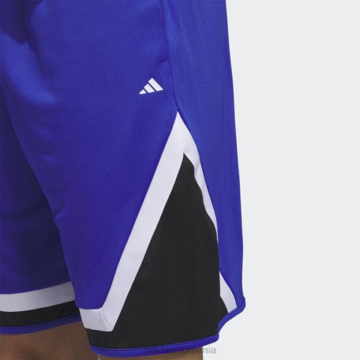 Adidas pantaloni scurți blu pro block fashion bărbați albastru alb 2JBN21111