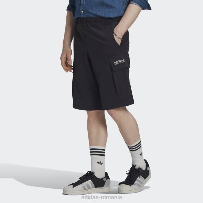 Adidas pantaloni scurți cargo negru aventură moda bărbați negru 2JBN21020