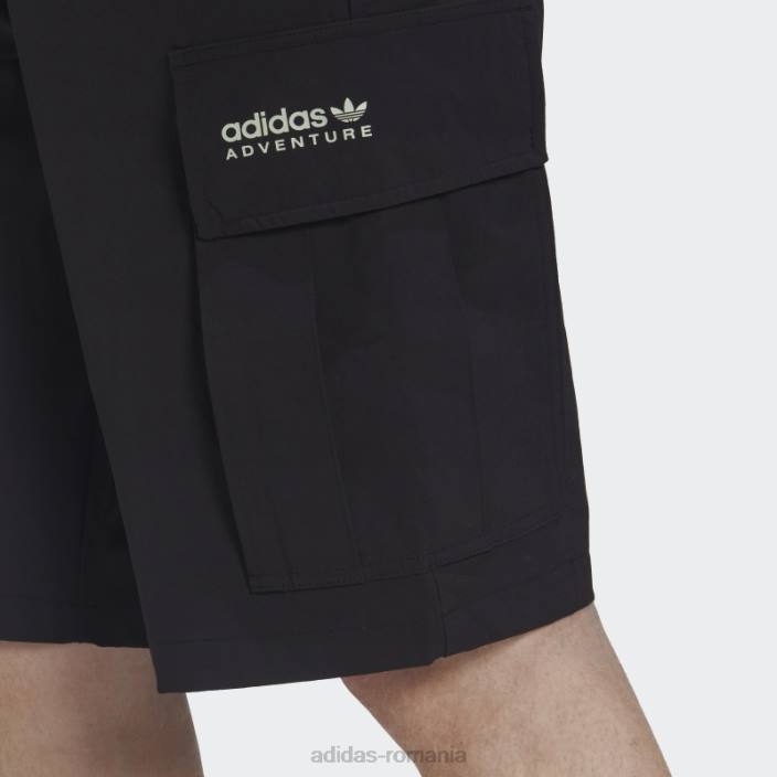 Adidas pantaloni scurți cargo negru aventură moda bărbați negru 2JBN21020