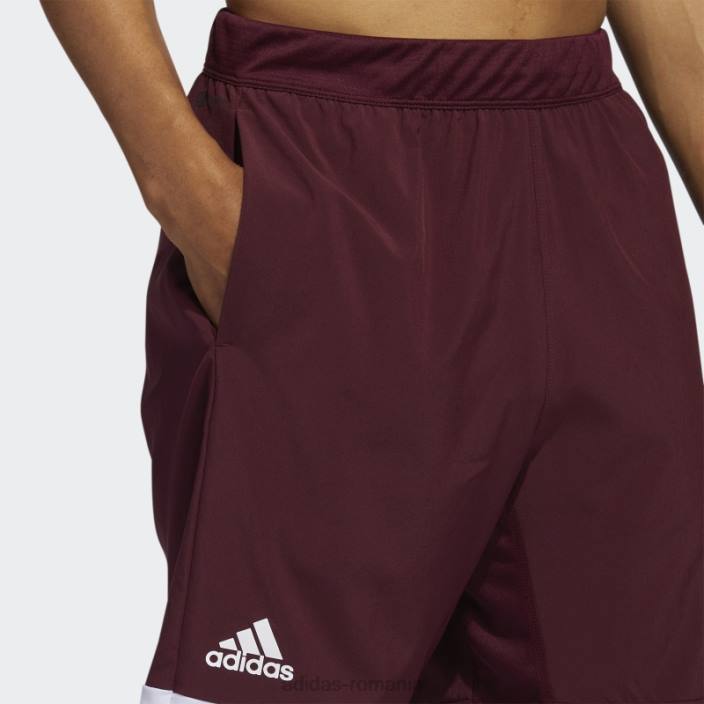 Adidas pantaloni scurți de antrenament stadion cu buzunare adidas maro bărbați maro/alb/multi 2JBN21102