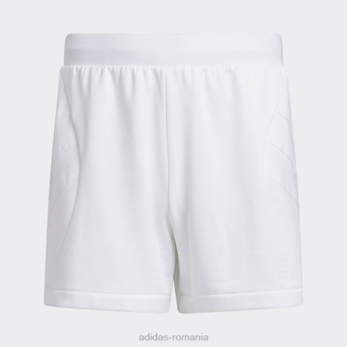 Adidas pantaloni scurți de călătorie harden alb bărbați alb 2JBN21098