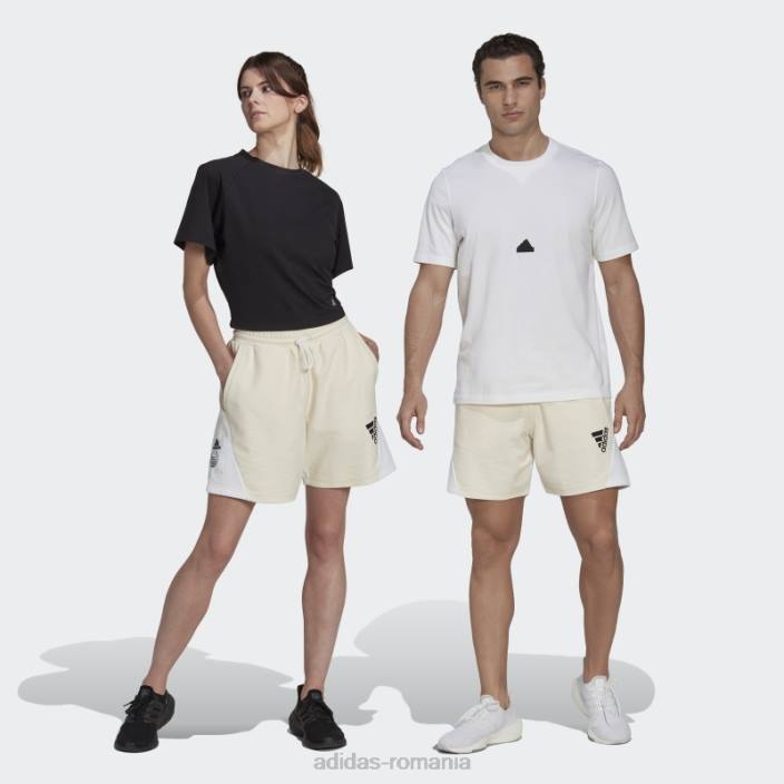 Adidas pantaloni scurți de țeapă franțuzească inversați (neutru de gen) nevopsiți bărbați nevopsit/alb 2JBN21061