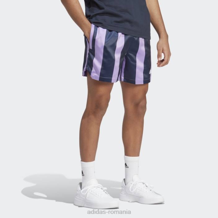 Adidas pantaloni scurți din satin violet adidas bărbați violet 2JBN21030