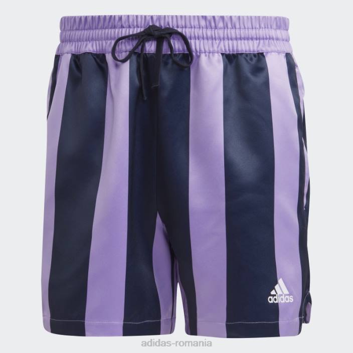 Adidas pantaloni scurți din satin violet adidas bărbați violet 2JBN21030