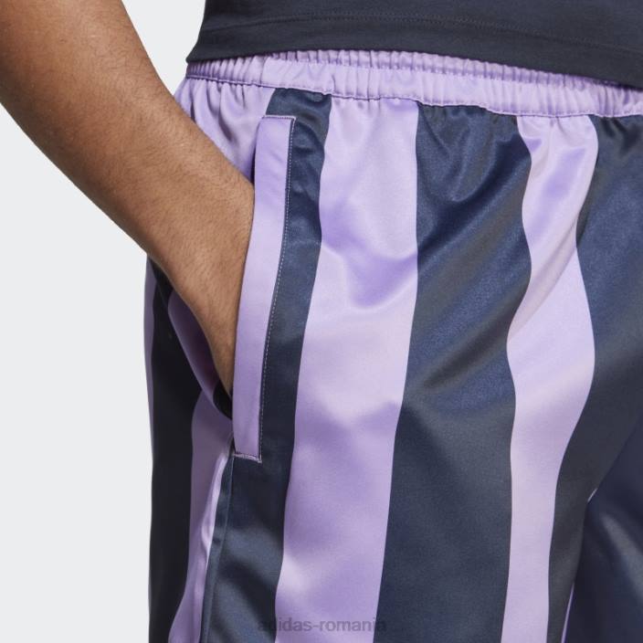 Adidas pantaloni scurți din satin violet adidas bărbați violet 2JBN21030