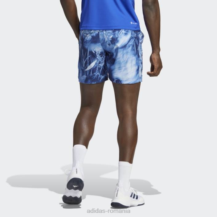 Adidas pantaloni scurți grafici de tenis ergo alb fierbinte melbourne bărbați multicolor/albastru victorie/alb 2JBN21065