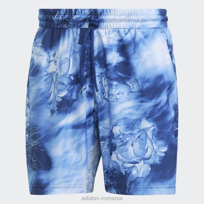 Adidas pantaloni scurți grafici de tenis ergo alb fierbinte melbourne bărbați multicolor/albastru victorie/alb 2JBN21065