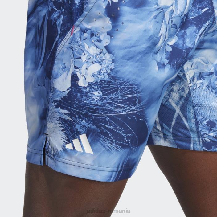 Adidas pantaloni scurți grafici de tenis ergo alb fierbinte melbourne bărbați multicolor/albastru victorie/alb 2JBN21065