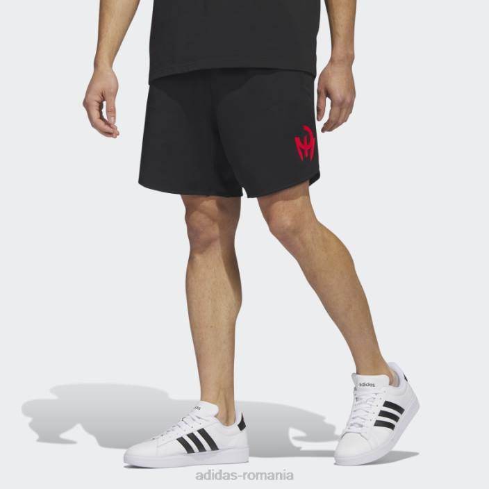 Adidas pantaloni scurți negri Mahomes bărbați negru 2JBN21047
