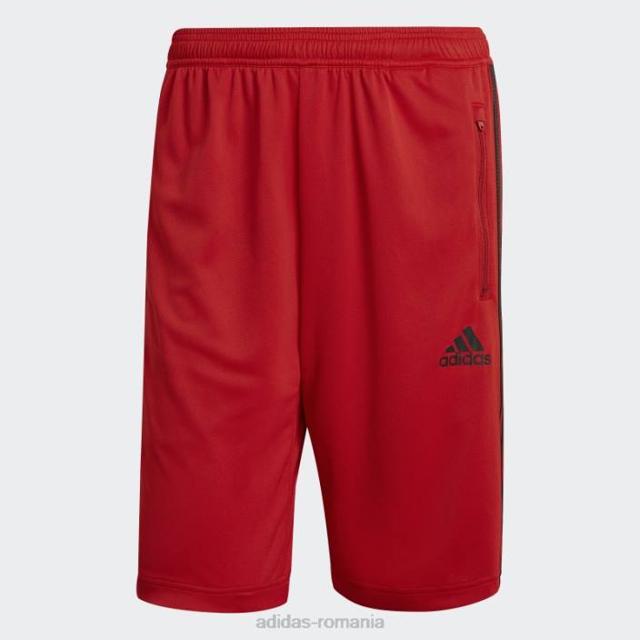 Adidas pantaloni scurți primeblue cu 2 mișcări și 3 dungi, cu design la cald, stacojiu bărbați stacojiu/negru 2JBN21016