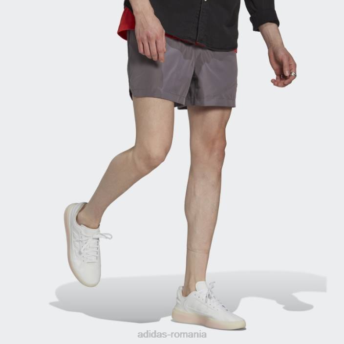 Adidas pantaloni scurți tech trace gri bărbați urmă gri 2JBN21088