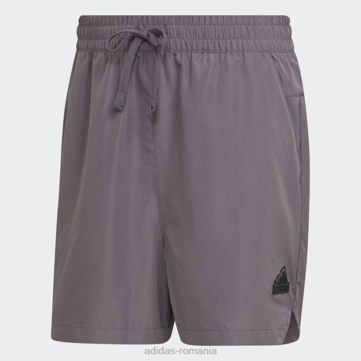 Adidas pantaloni scurți tech trace gri bărbați urmă gri 2JBN21088