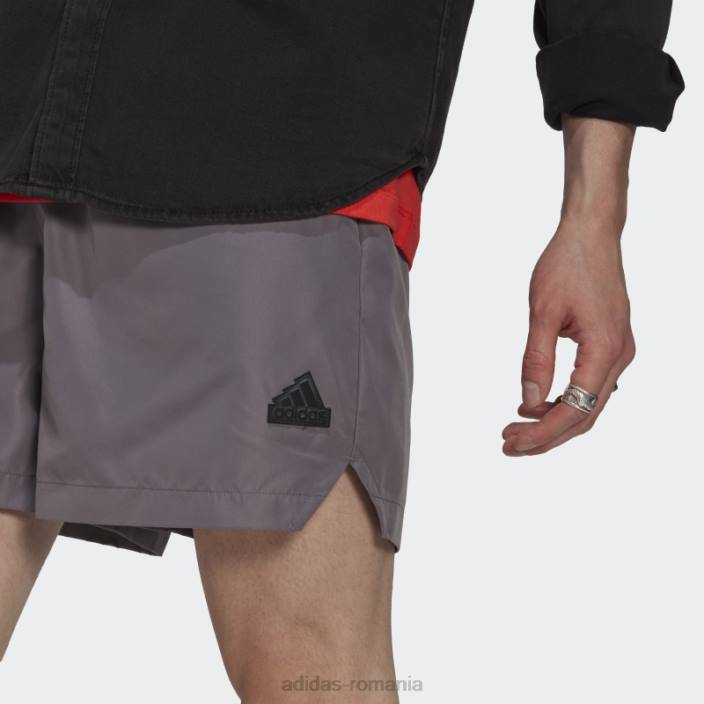 Adidas pantaloni scurți tech trace gri bărbați urmă gri 2JBN21088