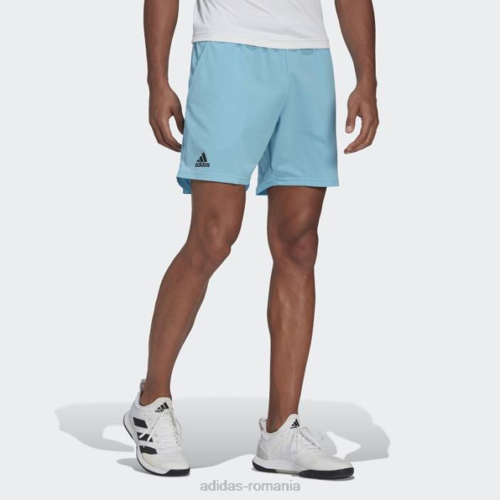 Adidas pantaloni scurți tenis wc cyan adidas bărbați cyan 2JBN21012