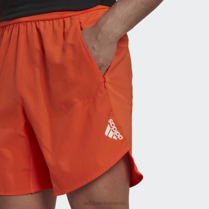Adidas portocaliu conceput pentru pantaloni scurți de antrenament bărbați portocale 2JBN21040