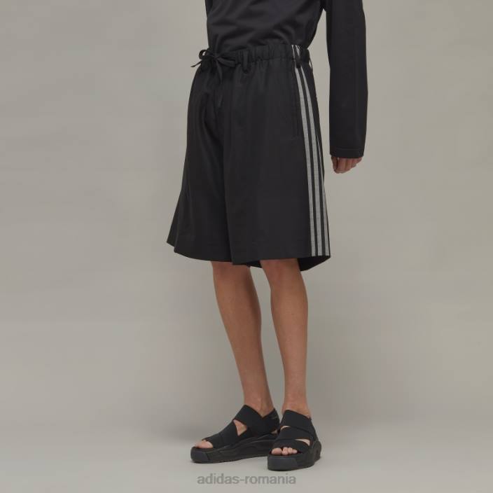 Adidas y-3 Pantaloni scurți croiți din lână rafinată cu 3 dungi adidas bărbați2JBN6897