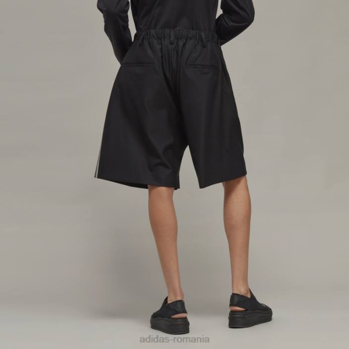 Adidas y-3 Pantaloni scurți croiți din lână rafinată cu 3 dungi adidas bărbați2JBN6897