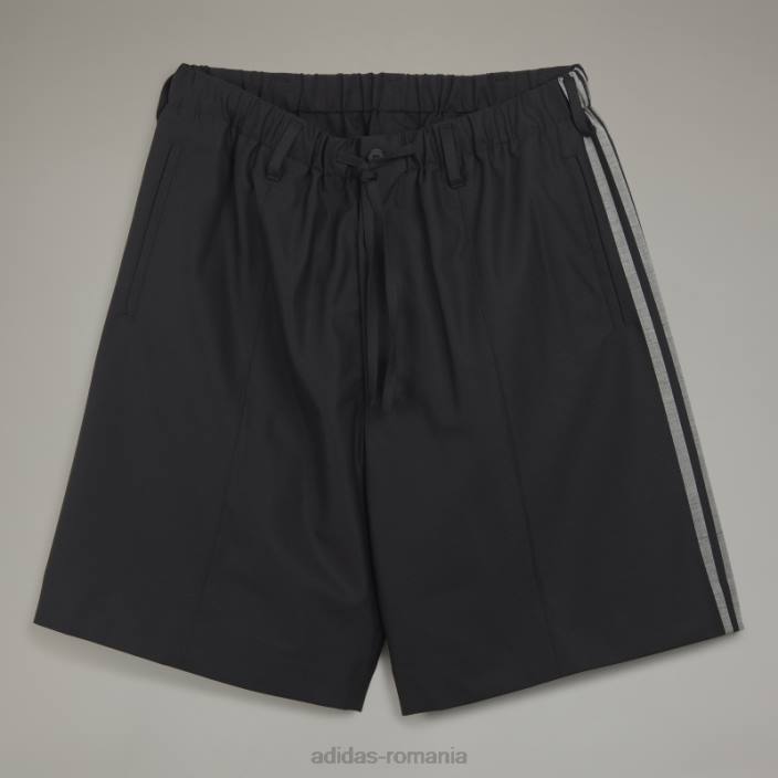 Adidas y-3 Pantaloni scurți croiți din lână rafinată cu 3 dungi adidas bărbați2JBN6897