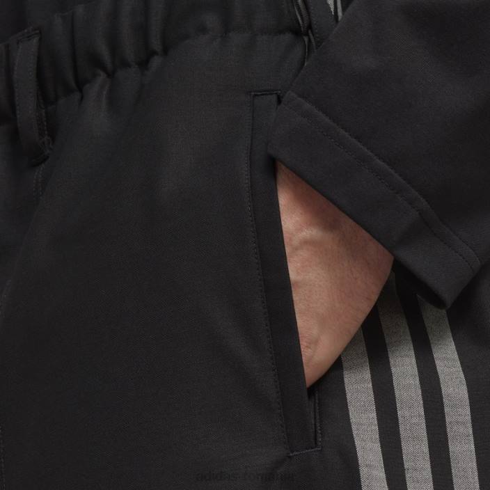 Adidas y-3 Pantaloni scurți croiți din lână rafinată cu 3 dungi adidas bărbați2JBN6897