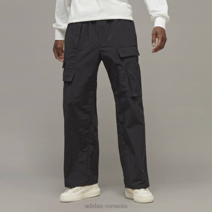 Adidas Pantaloni de trening din nailon șifonat y-3 bărbați2JBN14170