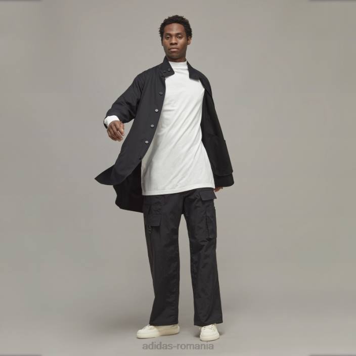 Adidas Pantaloni de trening din nailon șifonat y-3 bărbați2JBN14170