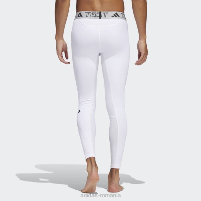 Adidas colanti albi techfit mahomes bărbați alb 2JBN21238
