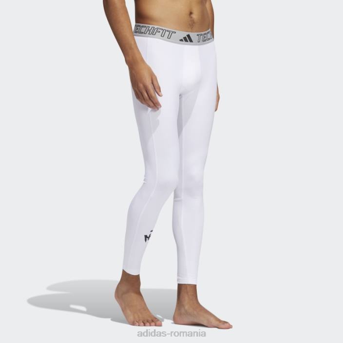 Adidas colanti albi techfit mahomes bărbați alb 2JBN21238
