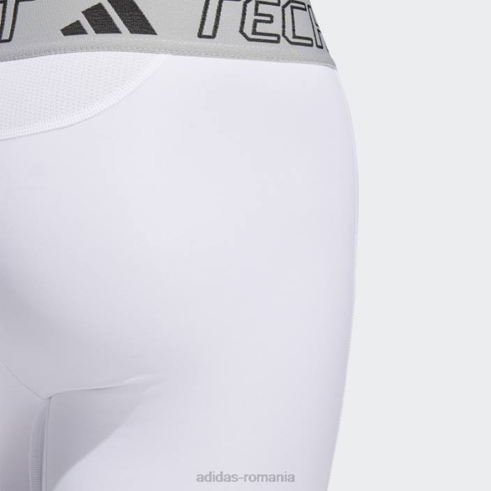 Adidas colanti albi techfit mahomes bărbați alb 2JBN21238