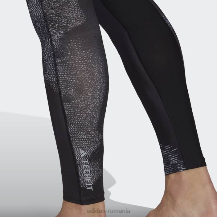Adidas colanti lungi de antrenament techfit allover print multicolor bărbați multicolor/argintiu/gri/negru 2JBN21295