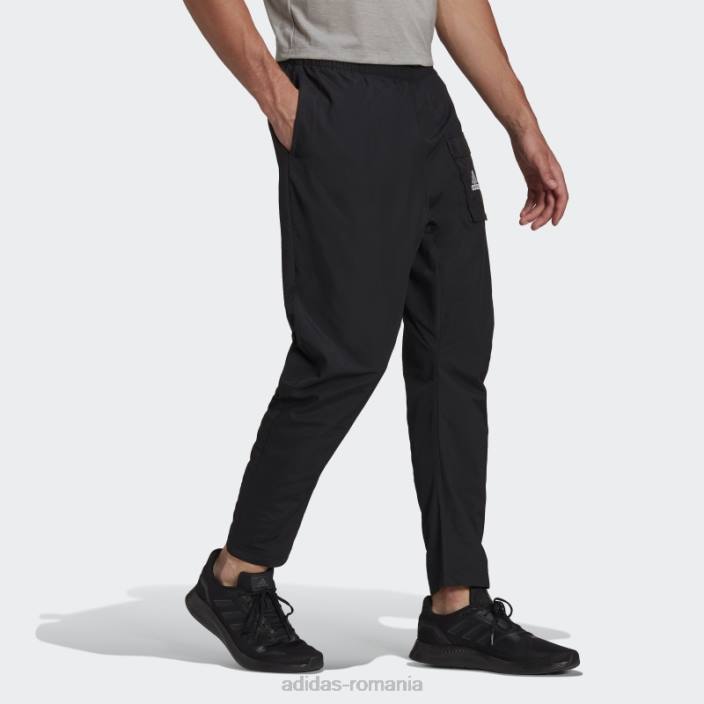 Adidas esențiale brandlove țesute pantaloni 7/8 negri bărbați negru 2JBN21152