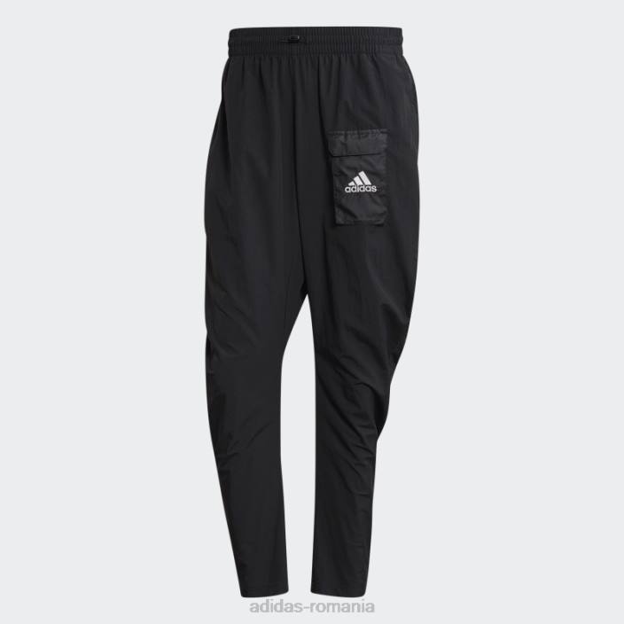 Adidas esențiale brandlove țesute pantaloni 7/8 negri bărbați negru 2JBN21152