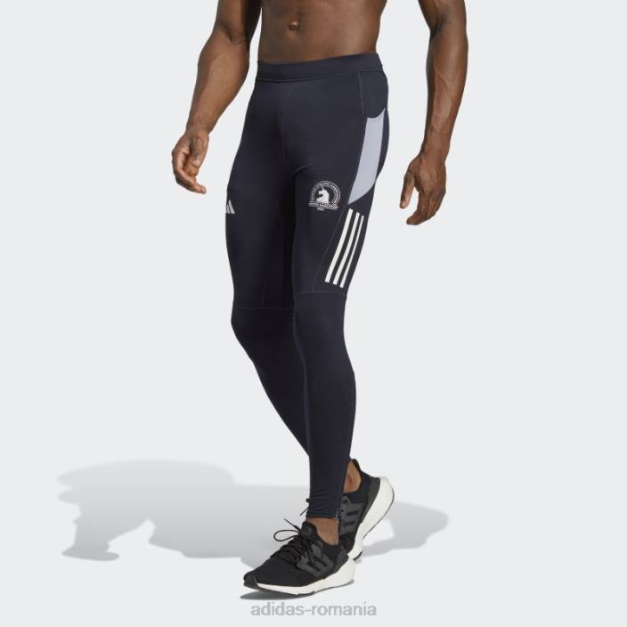Adidas maratonul boston 2023, jambiere de alergare calde, cerneală bărbați cerneală 2JBN21230