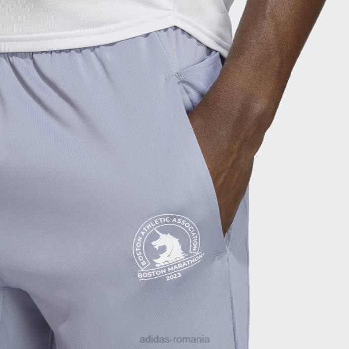 Adidas maratonul boston 2023 pantaloni de alergare astro violet argintiu bărbați violet argintiu 2JBN21248