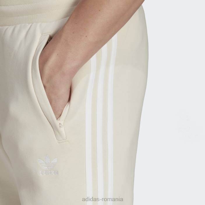 Adidas pantaloni albi adicolor classics cu 3 dungi bărbați alb 2JBN21286