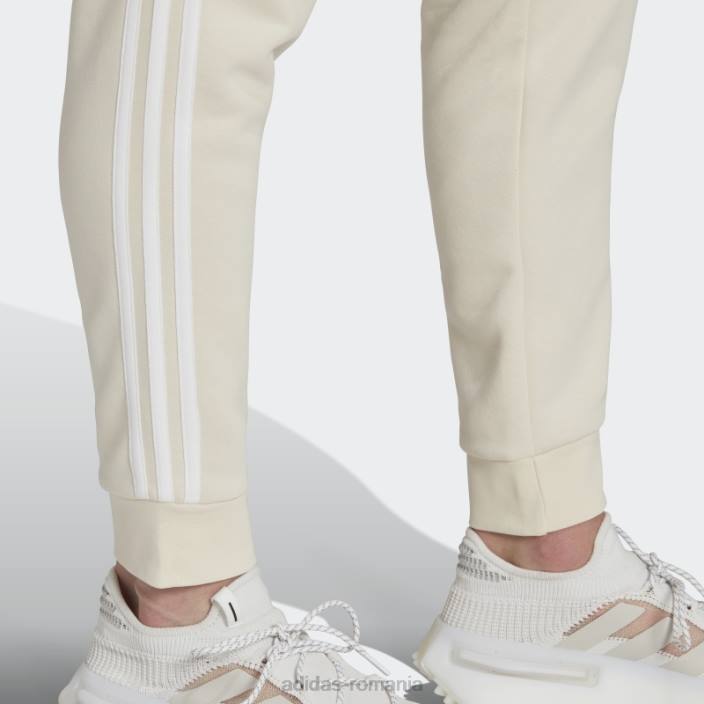 Adidas pantaloni albi adicolor classics cu 3 dungi bărbați alb 2JBN21286